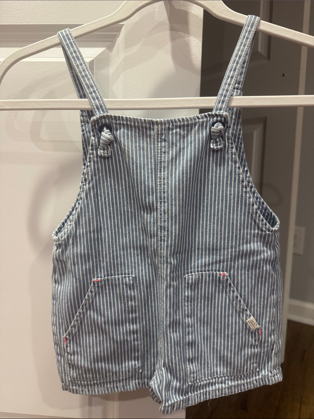 Zara Kids Railroad Shortie Overalls